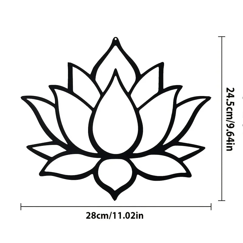 Sztuka ścienna z metalu lotosu, wystrój pokoju, prezenty świąteczne, wystrój domu, dekoracja sceny dekoracja ścienna metalowa ściana wisząca