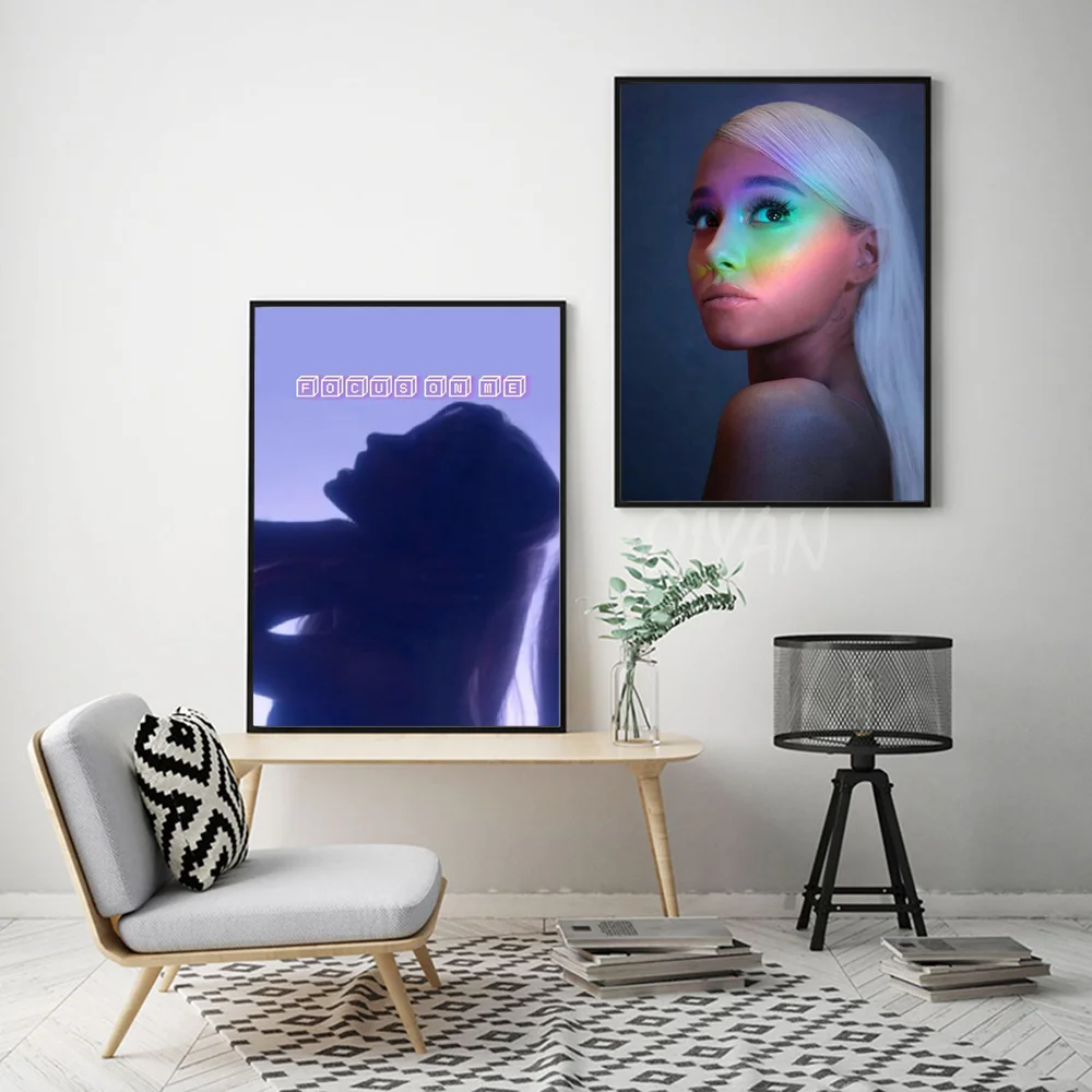 7 R-Rings A-Ariana G-Grande Poster Wall Art Home Decor Room Decor Digital Painting Living Room Restaurant Kitchen Art