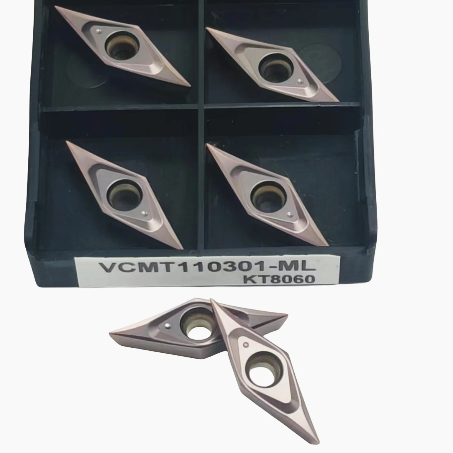 10PCS lega dura VCMT110304 VCMT110302 VCMT110301-ML KT8060 utensili per tornitura in metallo duro fresa per estremità VCMT 110302 110301 110304