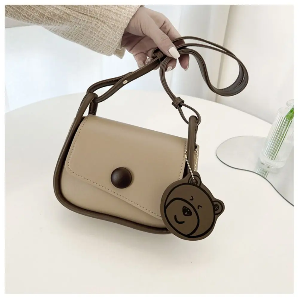 Chic Simple Small Flap Shoulder Bags For Women Solid Color Pu Leather Handbag Clutch Lady Crossbody Purse Messenger Bag