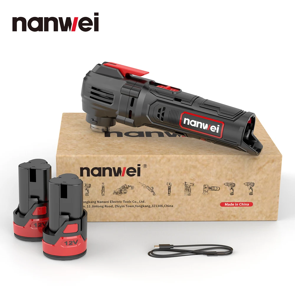 Nanwei Electric Trimming Machine 12V Multifunctional shovel Multi Cutting Machine with Angle Grinder Universal Woodworking Tool