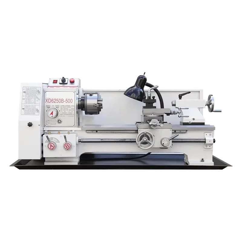 220V 500mm household lathe, metal processing small machine industrial grade high precision extended desktop table instrument