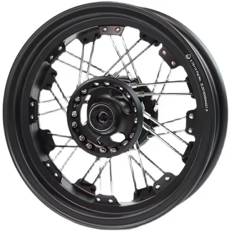 Motorcycle modified rim 12 inch wheels suitable for tires 120/70-12 120/70-12 110/70-12 bearing bore 12mm