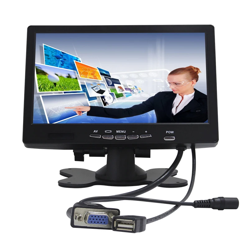 

VGA AV Color TFT 7 Inch Full High-definition DSLR LCD Monitor LCD TV Monitor
