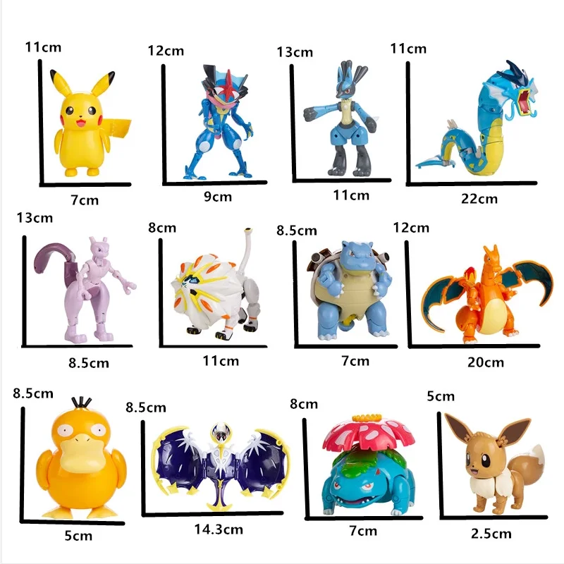 Pokémon bál figur pokeball originální originální deformace hračka pikachu charizard eevee mewtwo lucario kapsa nestvůra modelka dárky