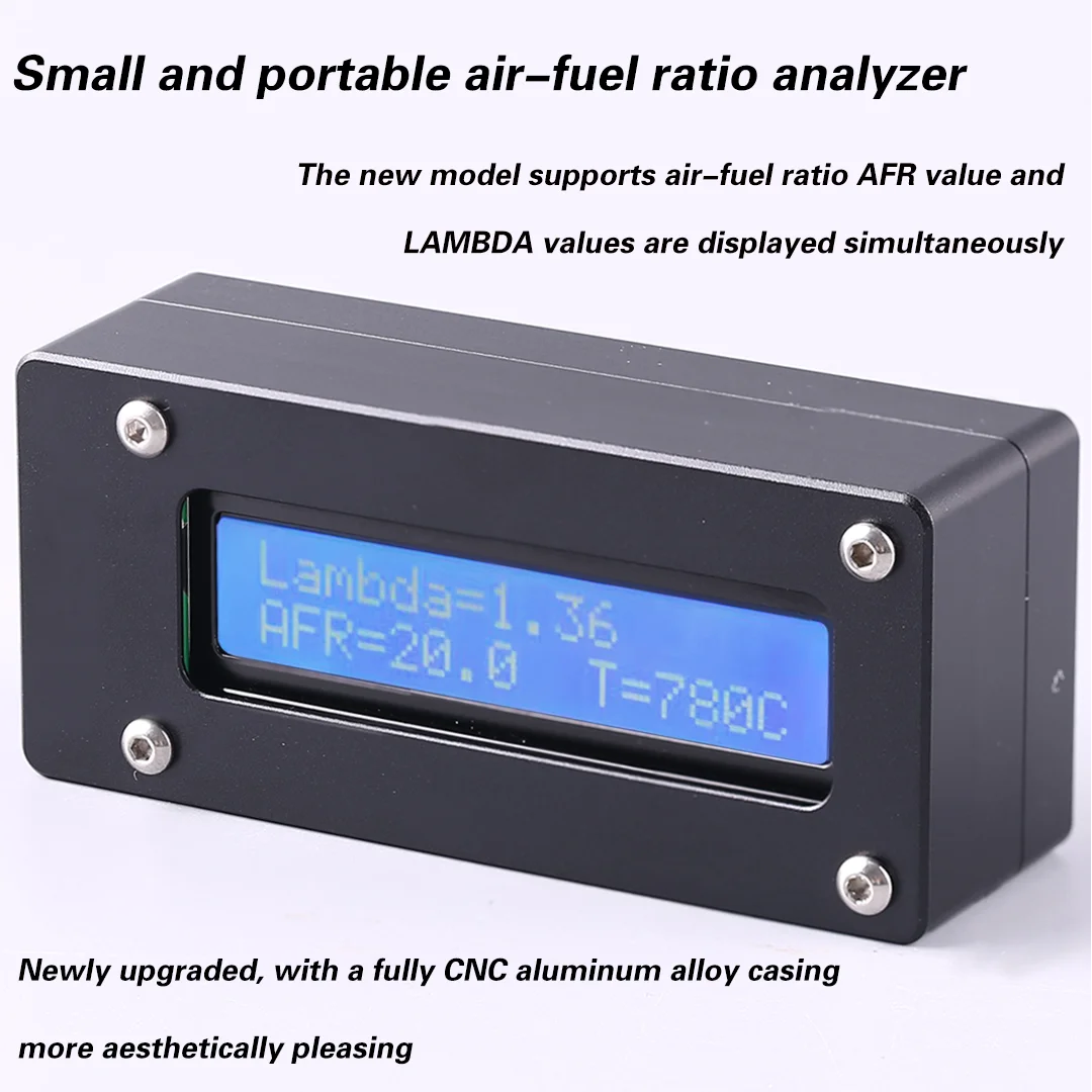 

Small Portable Air Fuel Ratio Analyzer LSU4.9 for Engine Carburetor Adjustment Compatible with DLE60 DA70 DLE120 Models