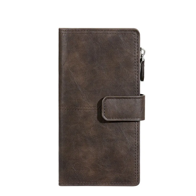 محفظة رجالية مضادة للسرقة محافظ رجالية كلاسيكية من جلد البولي يوريثان بسحاب محفظة نسائية للعملات المعدنية حامل بطاقة الائتمان للرجال والنساء #4