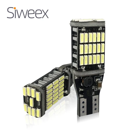 1 шт. T15 W16W 921 супер яркий высокой мощности 45 SMD 4014 светодиодный Canbus без ERROR автомобильные резервные фонари лампы стоп-сигнал ксеноновый белый