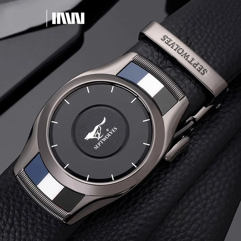 septwolves-genuine-leather-belt-men's-casual-automatic-buckle-waist-belt-trendy-youth-korean-style-leather-pants-belt-for-you