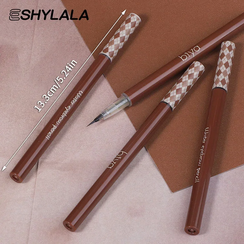 리퀴드 아이브로우 펜슬 방수성 오래 지속되는 부드러운 아이라이너 누에꼬리 모양 0.01mm 울트라 파인 눈썹 타투 펜 메이크업
