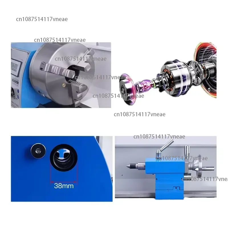 210 Mini Manual Lathe Machine for Home and Construction Use 220V with TC Machine Core Components for Metal and Wood Turning