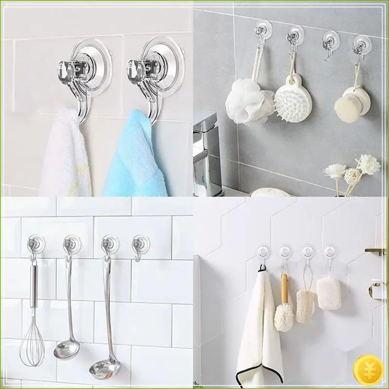 Cup Suction Hook Reusable Heavy Vacuum Suction Hook Glass Kitchen Supplies Bathroom Towel Hook