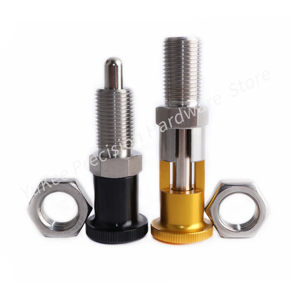 YK210 Indexing Plunger Spring Loaded Plunger Indexing Pin Self Locking Reset Ball Head Positioning Bolt With Nut