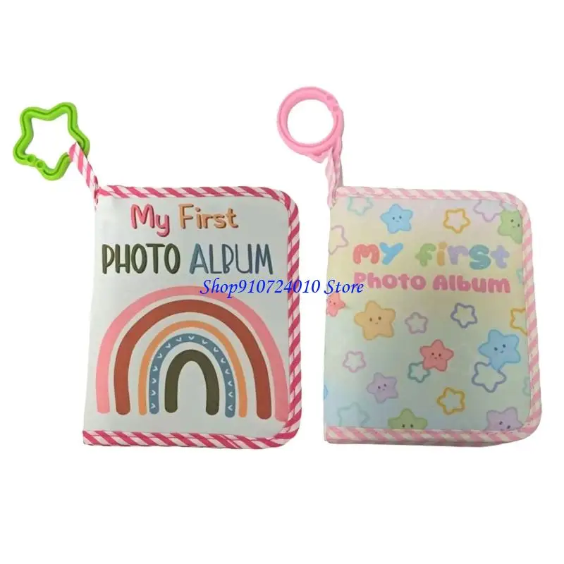 

77HD Handmade Soft Cloth Baby Photo Album Bohemian Rainbow Designs 4x6 Picture Storage Strong Memory Book For Infants