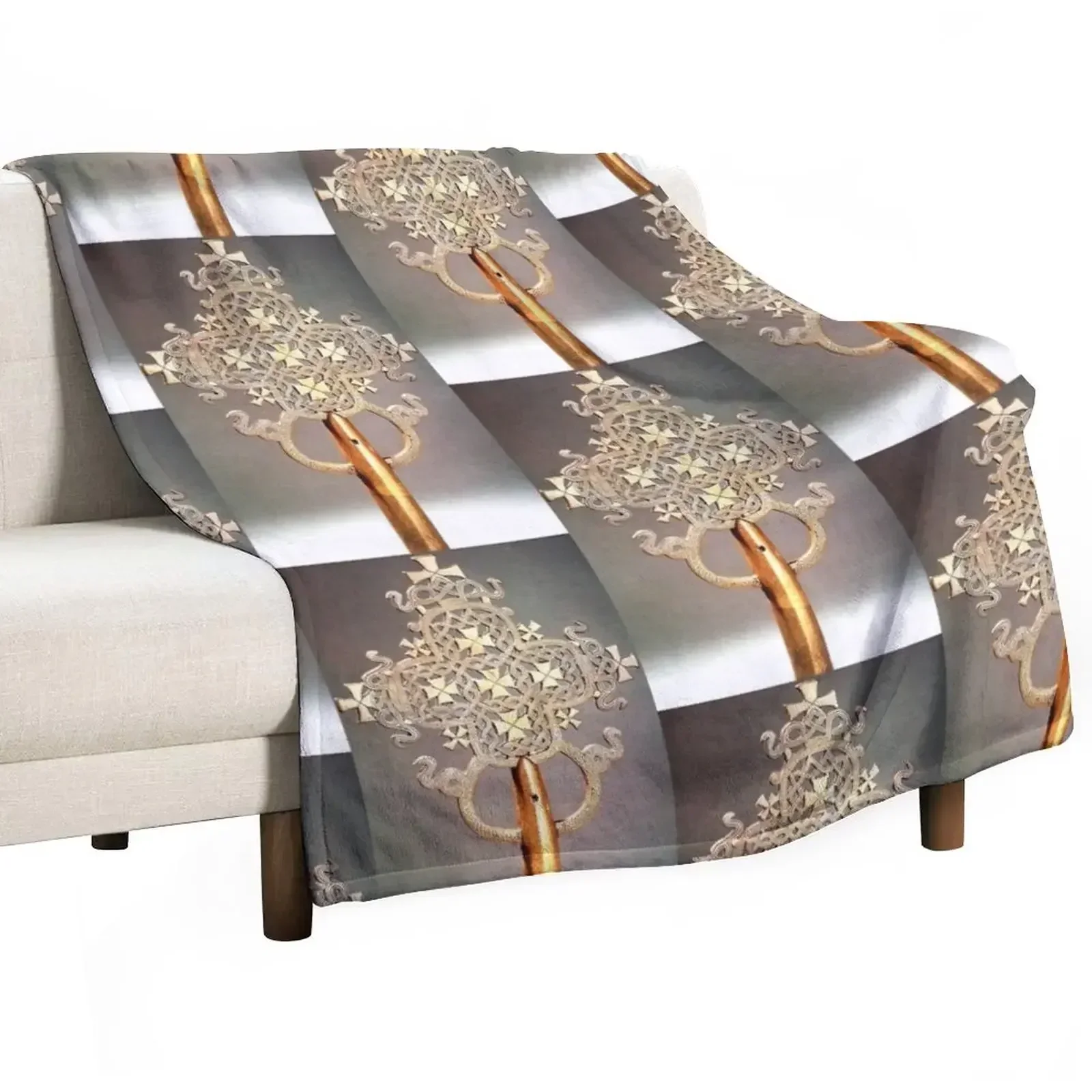 Pretty Fine Cross Throw Blanket Men's Soft Warm Throw Blanket for Couch