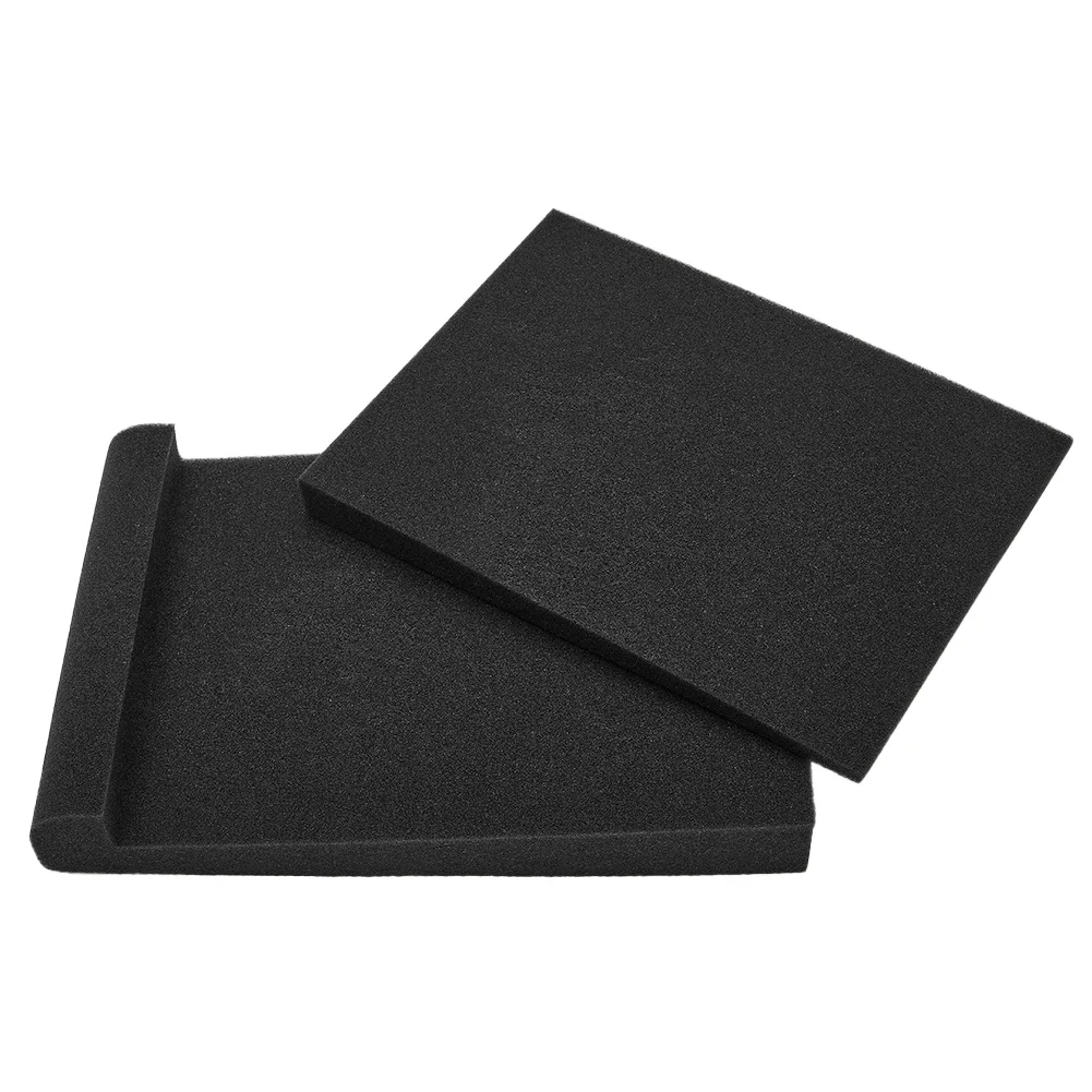 1 Set Acoustic Foam Pads High Density Sponge Black Music Instruments Accessories For 5/6 Inch Speakers 30x20x4.5cm