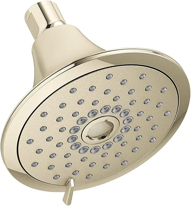 

KOHLER 22169-G-AF Многофункциональная насадка для душа Forte, настенное крепление, 3 настройки распыления, 1,75 галлонов в минуту, яркое французское золото