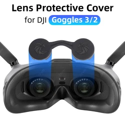 Cubierta protectora de silicona para gafas DJI 2 3, Protector de lente, tapa a prueba de polvo, gafas voladoras, cubierta de lente, accesorios DJI Avata 2