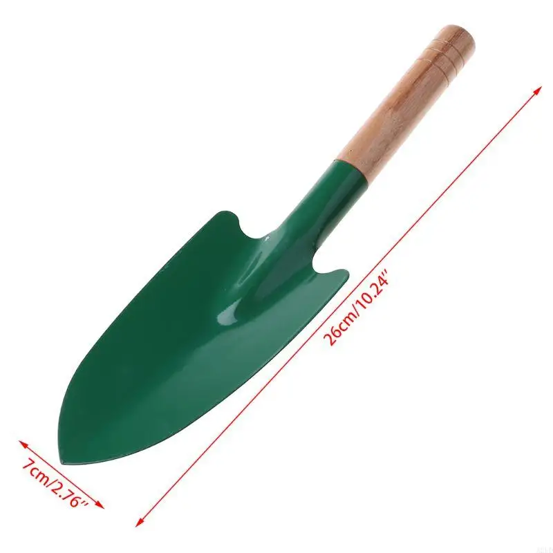 A2UD Wooden Handle Reinforced Gardening Shovel Loose Soil Planting Easy Use