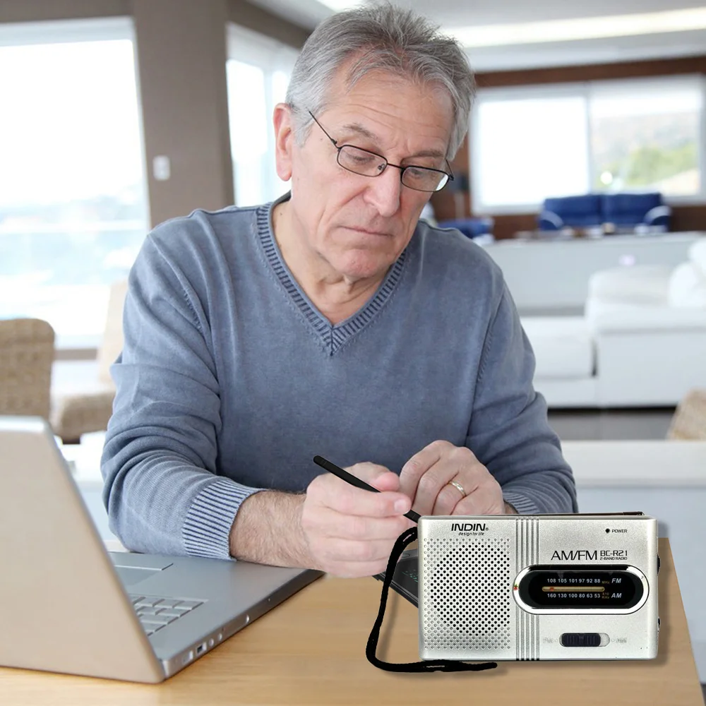 BC-R21 Radio AM FM Battery Operated Portable Radio Reception Long Lasting For Emergency Running Walking Home Radio Player 2025
