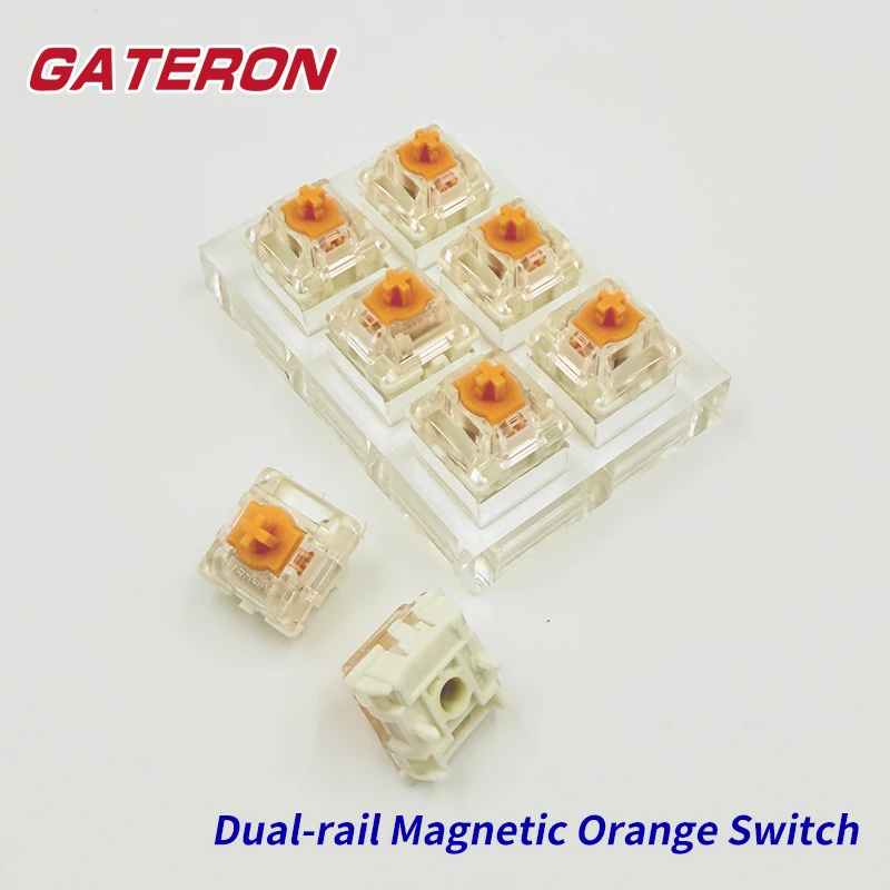 

Gateron Magnetic Switch Orange KS-20U Hall Sensor SMD RGB Linear DIY Custom Mechanical Gaming Keyboard Quick Trigger