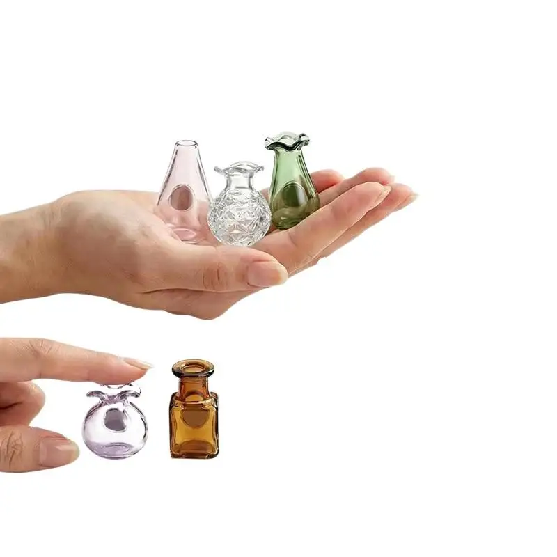 Mini-Glasvasen-Kühlschrankmagnet-Set mit starker magnetischer Haftung, sicherem Halt, klare Dekoration für Küche, Kühlschrank, Büro – Detail 6