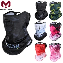 Motorcycle UV Protection Face Bandana Tube Neck Gaiter Balaclava Motocorss Breathable Mask Windproof Cycling Magic Scarf Summer