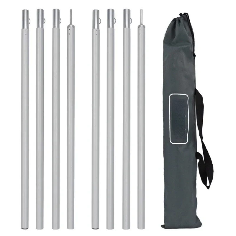 Outdoor Camping Thickened Aluminum Canopy Support Pole 2m Adjustable Tent Pole Camp Post Foyer Aluminum Pole