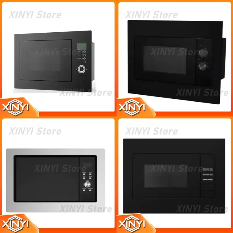 25L Electric Microwave Oven for Home Black with Grilling Function Household Appliances
