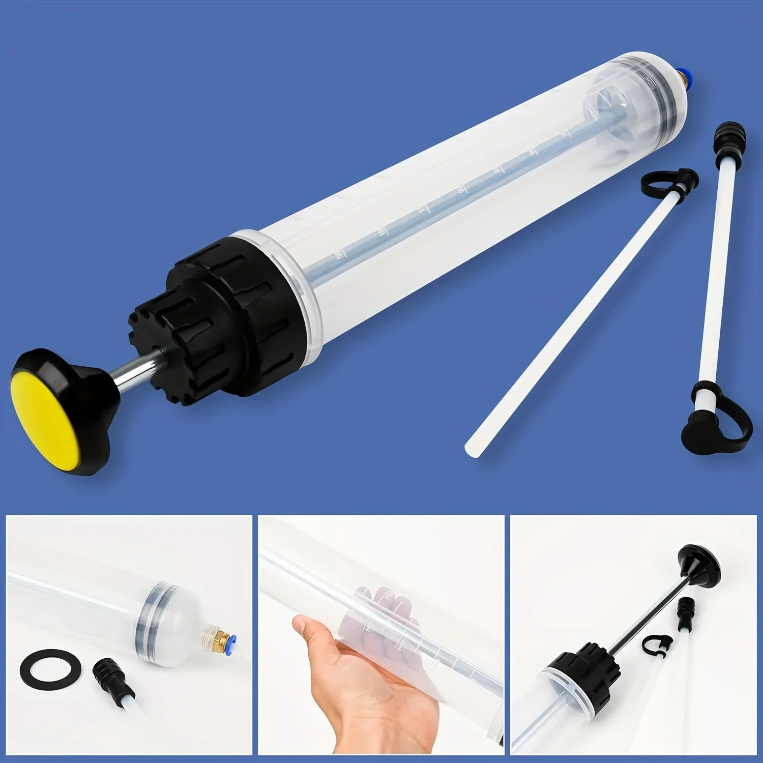 Manual Liquid Extraction Pump , Oil Change Syringe, Fuel Transfer and Liquid Suction Hand Pump, Suitable for Car Maintenance
