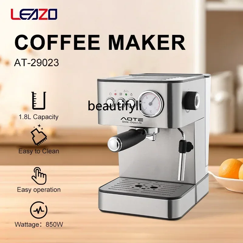 smt61 Cross-border Small Espresso Machine Grinding Integrated Semi-Automatic Coffee Machin