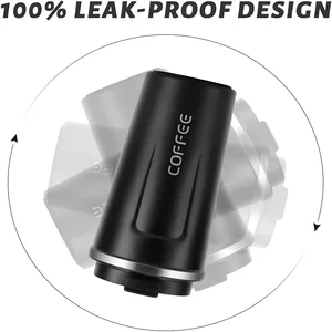 Thủy tinh cà phê bằng thép không gỉ thông minh, thủy tinh nhiệt với màn hình hiển thị nhiệt độ thông minh Mug di động, 380ml, 510ml 10 Cup kim loại bán hàng chính - №9