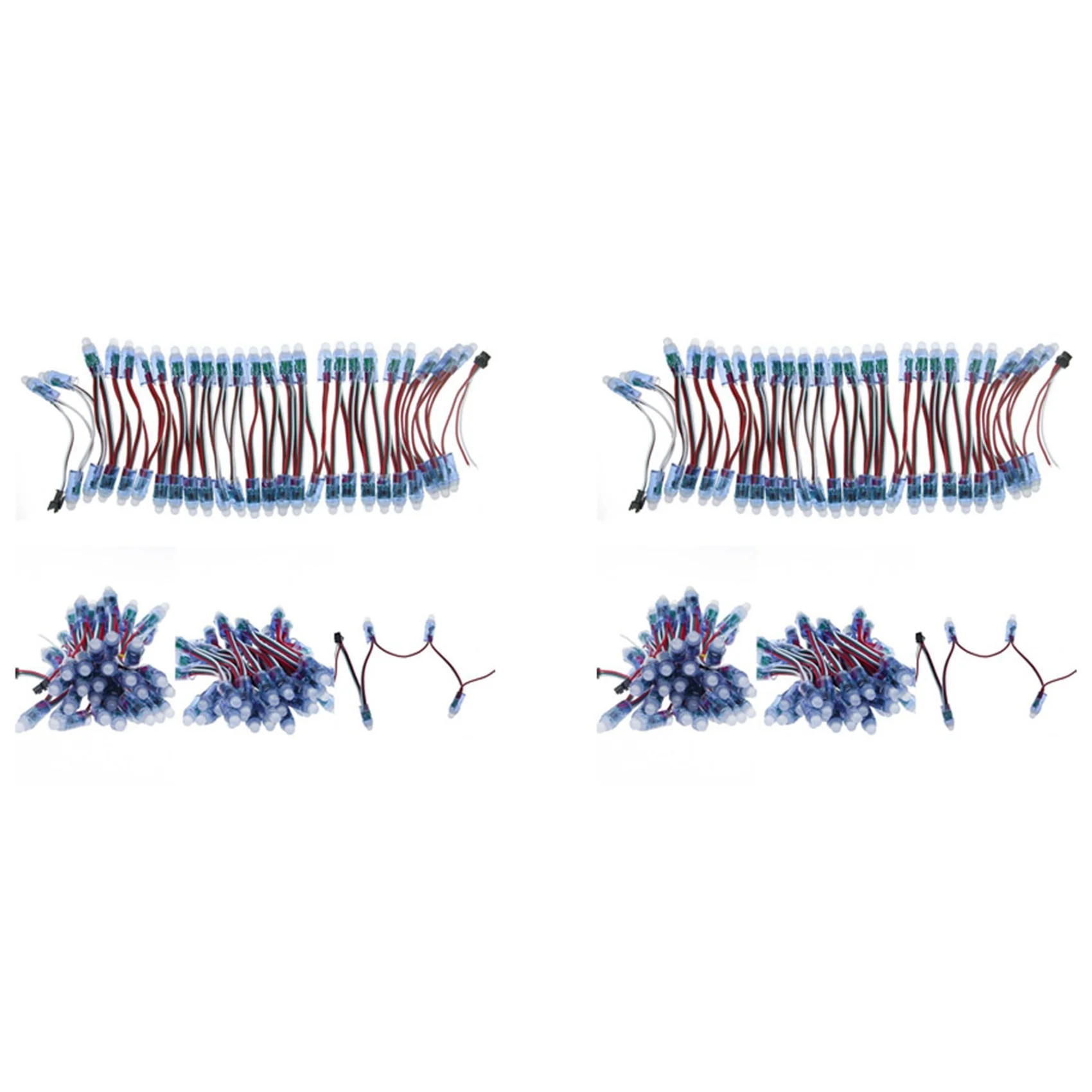 1000Pcs 12Mm WS2811 풀 컬러 LED 픽셀 빛 모듈 DC5V IP68 방수 RGB 2811 1903 IC 디지털 LED 크리스마스 빛-BCBW