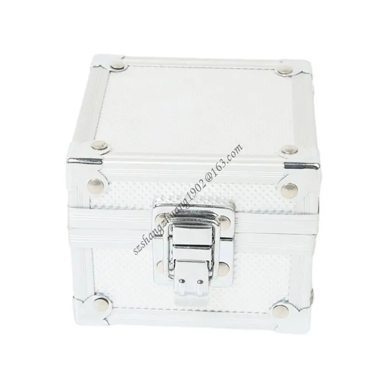 

Q6RB Aluminum Alloy Watch Storage Box With Closure Watch Display Case For Jewelry Display And Travel Protections