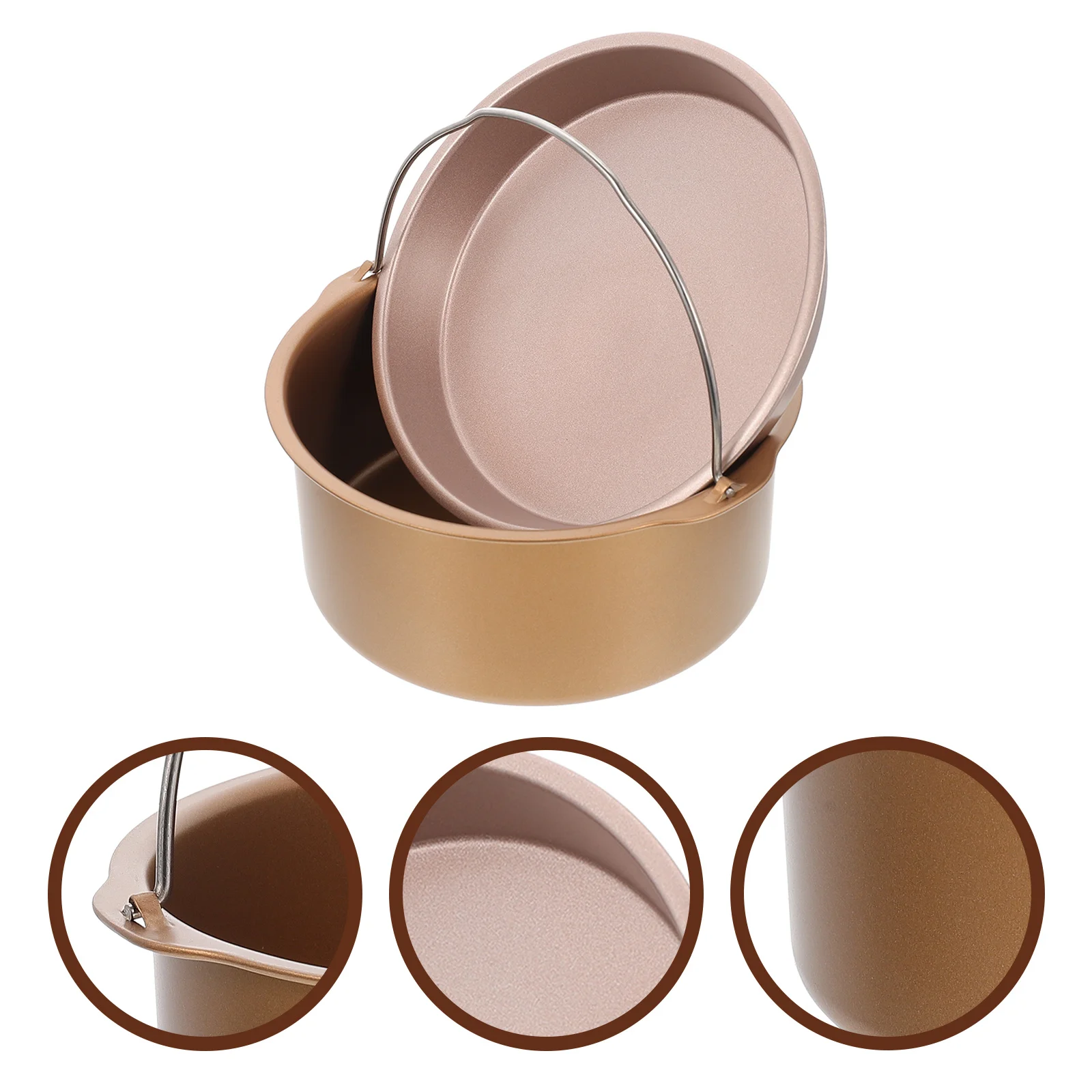 

1 set 1 Set Of Baking Mold Air Fryer Accessories Cake Barrel Pizza Pan Non-Stick Kitchen Tools For Pies Omelets Quesadillas