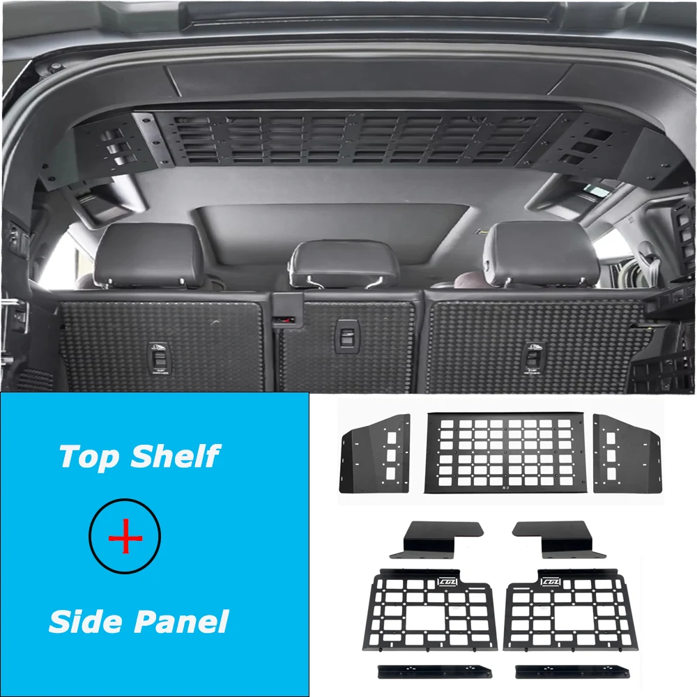 Molle Panels For Land Rover Defender 110 2020-2025 Trunk Extension Rack Adjustable Heavy Duty Rear Boot Cargo Storage Organizer