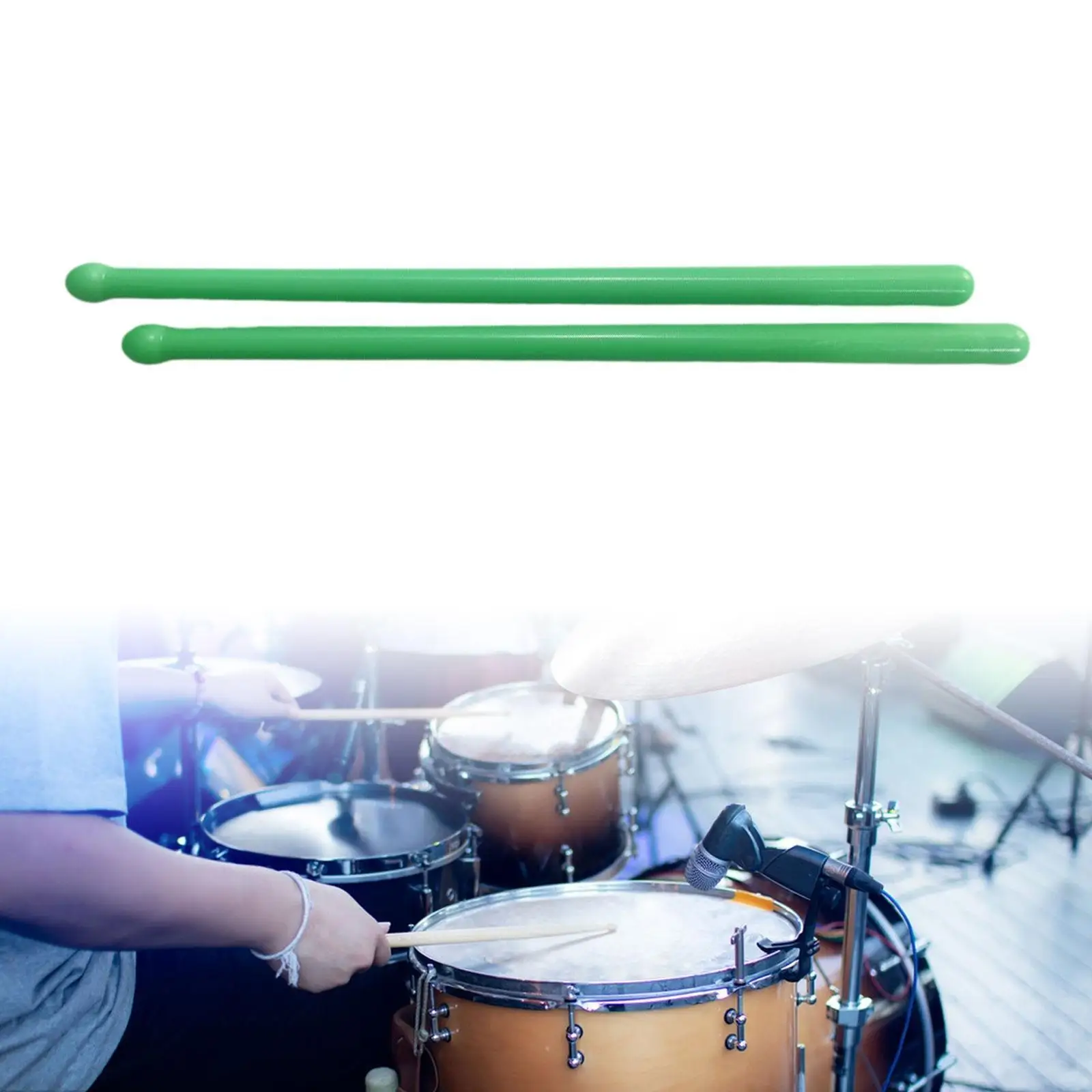 

2x Nylon Drumsticks Multifunctional Portable Exercise Drum Sticks for Children Relaxation Kids Drummers Electronic Drums