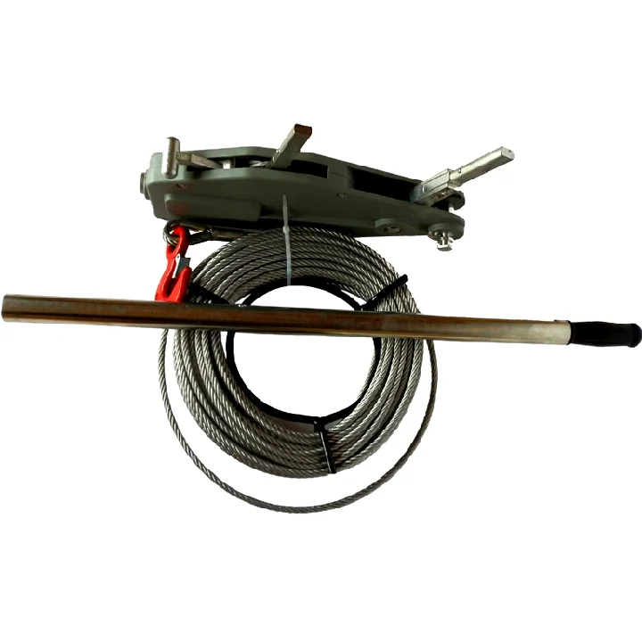 0.8Ton-5.4ton رافعة رافعة سلك حبل سحب الرافعة