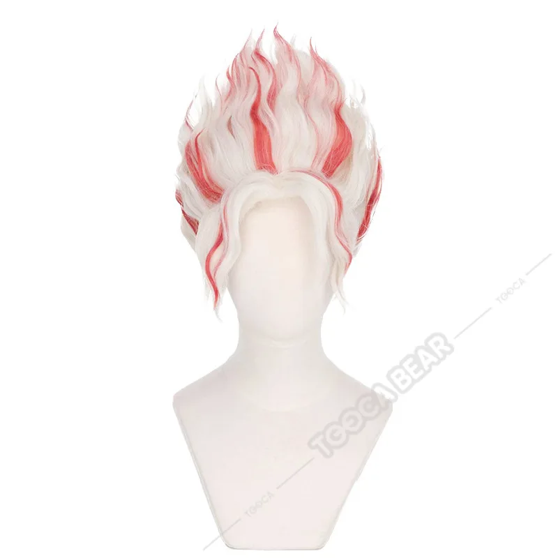 Okarun oculto kun cospaly peruca anime dandadan óculos okarun ken takakura momo ayase branco vermelho cabelo curto fibra resistente ao calor