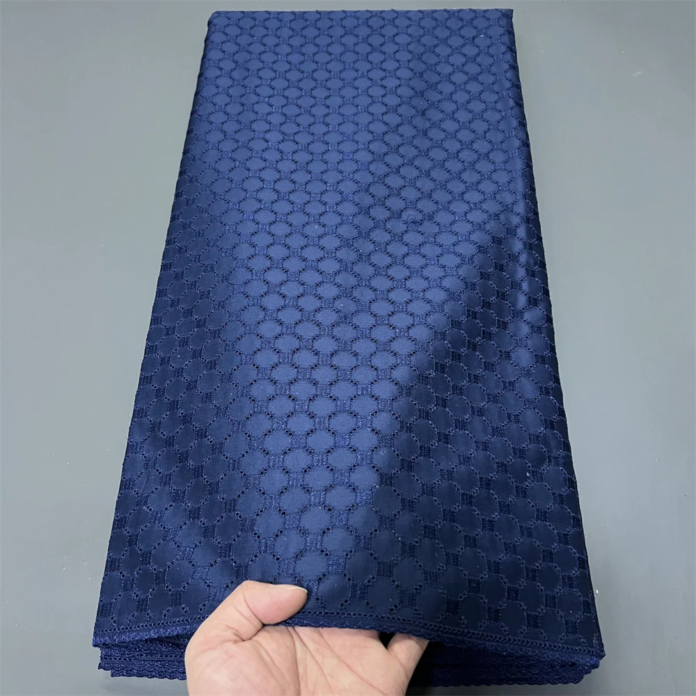 

African Nigerian 2026 Sequins Tulle Lace Fabric Sewing Prom Dresses Embroidery High Quality Guipure cotton 5Yad hz1408