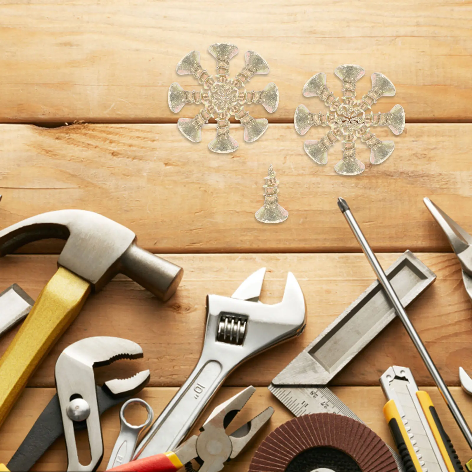 

500 г Высокопрочные саморезы для гипсокартона, дерева, палубных конструкций и мебели, с длинной плоской головкой, для надежного крепления