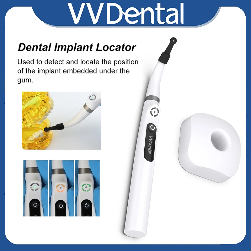 VVDental Implant Locator 3 Steps Quick Positioning For Find Implant Screw 360 Rotatable With 4 Sensor Probes Localization Tools