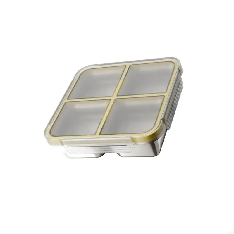 G92C Pink Blue Yellow Oranges Colorful Bentos Box With Secure Silicone Seal
