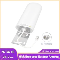 2g 3g 4g 25dbi Outdoor Antenna  For GSM CDMA DCS LTE Cellular Repeater 850 900 1800 2100 2600 Amplifier 0.3/5/10M Cable