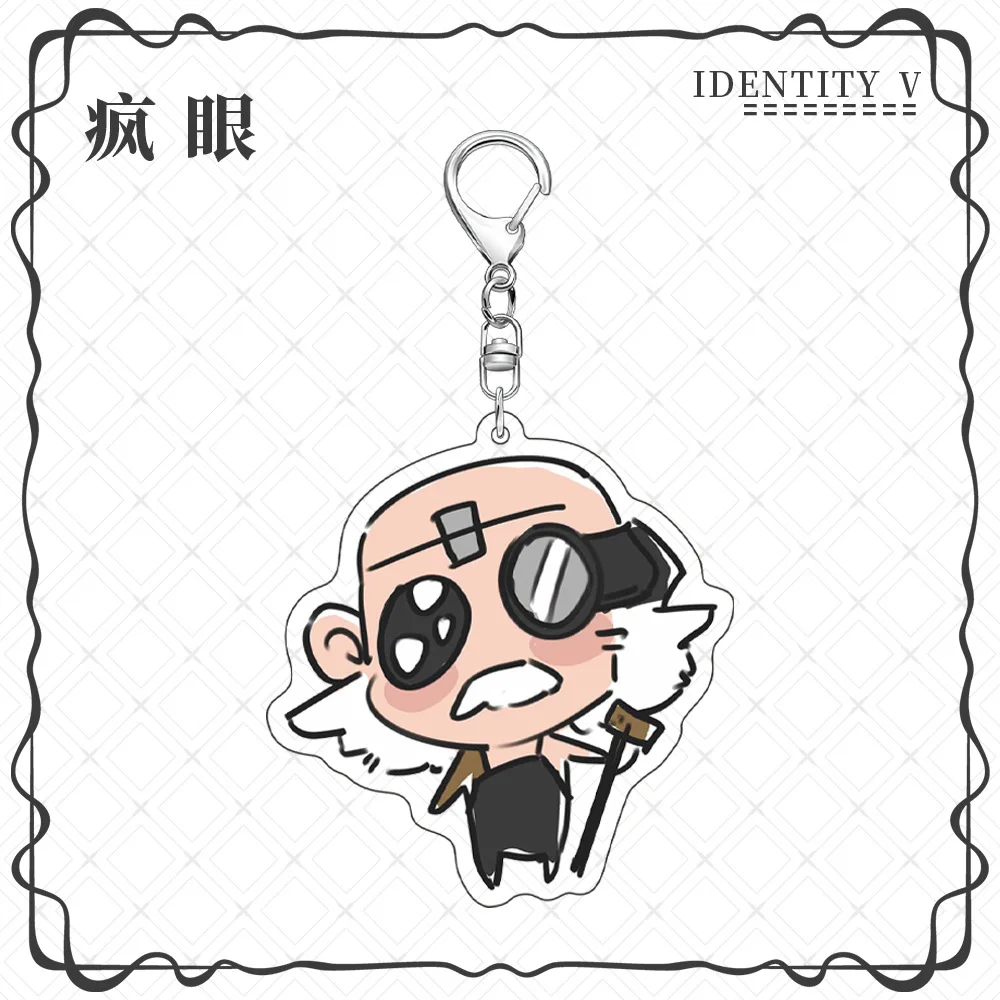 Identity V Anime Character Model Acrylic Keychains Woman Cute Cartoon Bag Pendant Decoration Key Chain Fans Christmas Gifts