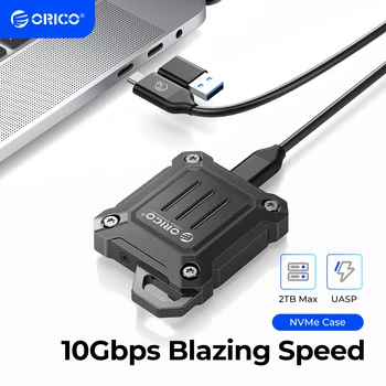ORICO 2230 SSD 인클로저, M.2 NVMe SSD 인클로저, USB 3.2 Gen 2, 10Gbps NVME PCI-E M-키, 2230mm 외장 SSD 드라이브 인클로저