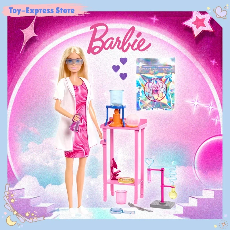 

Barbie Doll Toys Scientist Set Playing House Toys Cute Barbie Princess Doll Role-Playing Girl Kids Toys Children Birthday Gift