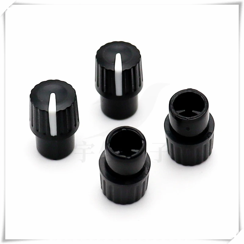 10PCS Half Shaft 180 Degree Knob Cap Potentiometer Switch Cap Convex Handle Knob Cap Power Amplifier Volume Adjustment Knob Cap