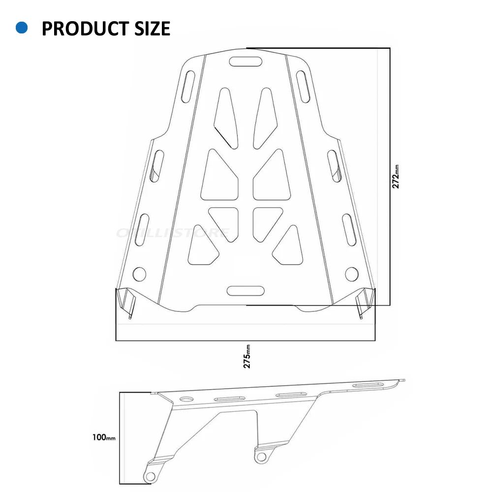 

Багажник для мотоцикла 1290 Super Duke R 2020-2021: задний, верхний, для увеличения грузоподъемности, с креплением для кофра и бокс-багажника