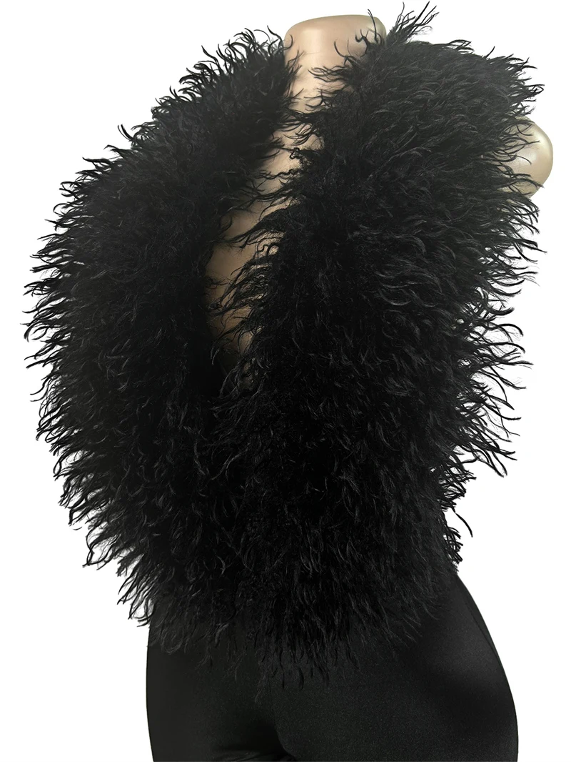 Combinaisons d'hiver Sexy à col en v profond pour femme, dos nu, sans manches, plumes, slim, en Satin, moulante, barboteuse, salopette de boîte de nuit